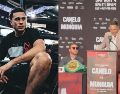 La conferencia de prensa previa a la pelea “Canelo” vs Munguía dio lugar a un tenso encuentro entre el pugilista Saúl Álvarez y su ex promotor Óscar de la Hoya. Instagram/ @benavidez300 / ESPECIAL.
